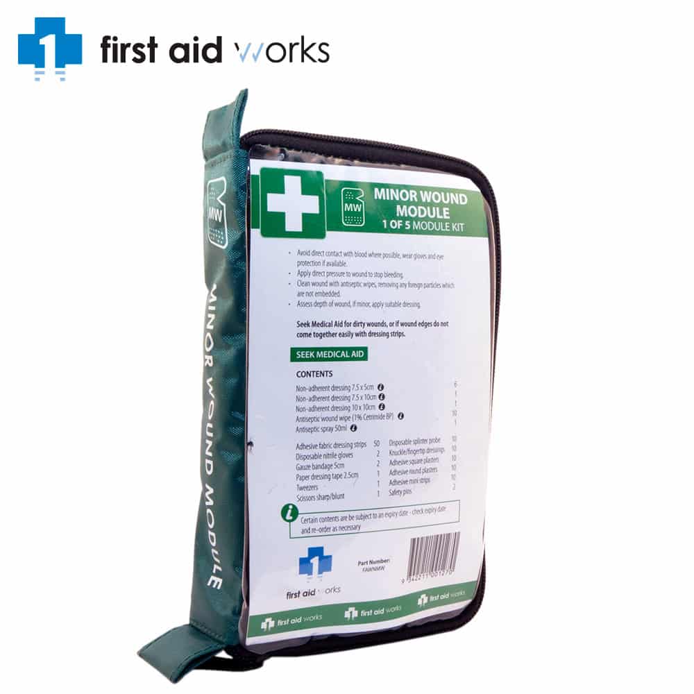 Minor Wound Module for Modular First Aid Kit by First Aid Works FAWMMWM